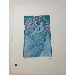 Set de litografía Alphonse Mucha 50x70 cm