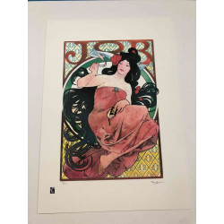 Set de litografía Alphonse Mucha 50x70 cm