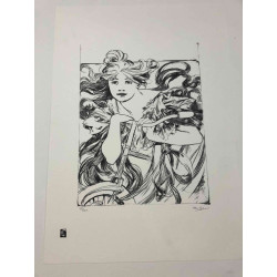 Set de litografía Alphonse Mucha 50x70 cm