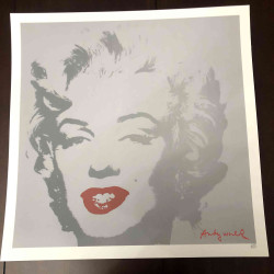 Litografía de Andy Warhol off set 50x50 cm certificada