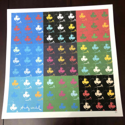 Andy Warhol Lithografie off set 50x50 cm gecertificeerd