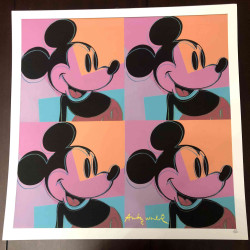 Andy Warhol Lithografie off set 50x50 cm gecertificeerd