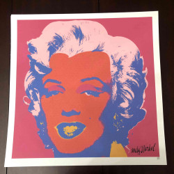 Andy Warhol 50x50 cm-ko litografia-sorta ziurtatua