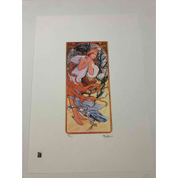 Setul off set litografie Alphonse Mucha 50x70 cm
