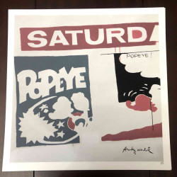 Andy Warhol 50x50 cm-ko litografia-sorta ziurtatua