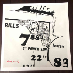 Andy Warhol 50x50 cm-ko litografia-sorta ziurtatua