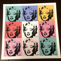 Andy Warhol 50x50 cm-ko litografia-sorta ziurtatua