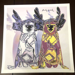 Litografická sada Andyho Warhola certifikovaná 50x50 cm