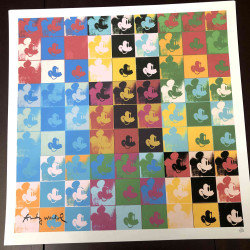 Litografía de Andy Warhol off set 50x50 cm certificada