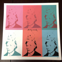 Andy Warhol Litografia offsetowa z certyfikatem 50x50 cm