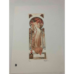Alphonse Mucha litografia off set cm 50x70