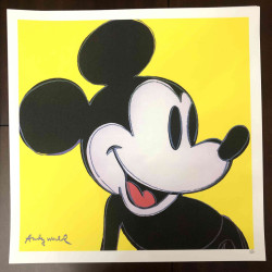 Litografía de Andy Warhol off set 50x50 cm certificada