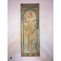 Alphonse Mucha litografia off set cm 50x70