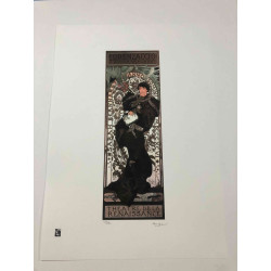 Litografía de Alphonse Mucha en off set 50x70 cm