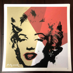 Litografía de Andy Warhol off set 50x50 cm certificada