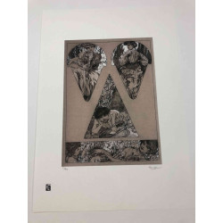Setul off set litografie Alphonse Mucha 50x70 cm