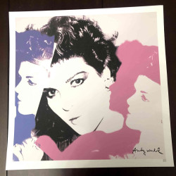 Litografía de Andy Warhol off set 50x50 cm certificada