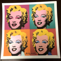 Litografia Andy Warhol off set 50x50 cm certificada