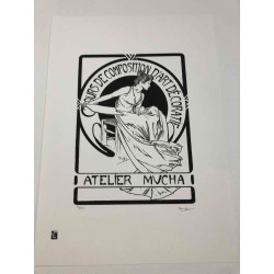 Setul off set litografie Alphonse Mucha 50x70 cm