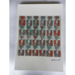 Andy Warhol Litografía edición off set 125 cm 35x50