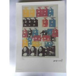 Andy Warhol Lithografie off-set editie 125 cm 35x50