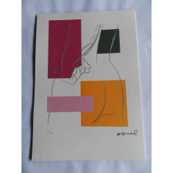 Andy Warhol Litografia off set edizioa 125 cm 35x50