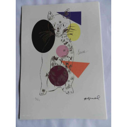 Andy Warhol Lithografie off-set editie 125 cm 35x50