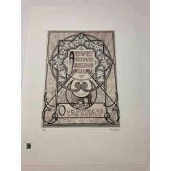 Litografia Alphonse'a Muchy off-setowa o wymiarach 50x70 cm