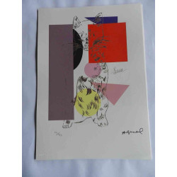 Andy Warhol Litografia off set edizioa 125 cm 35x50