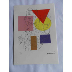 Andy Warhol Litografia off set edizioa 125 cm 35x50
