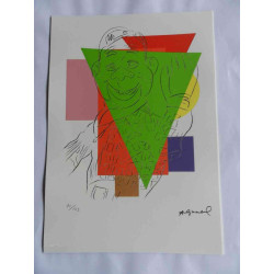 Andy Warhol Litografia off set edizioa 125 cm 35x50