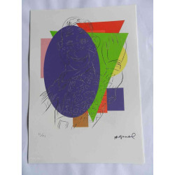Andy Warhol Litografia off set edizioa 125 cm 35x50
