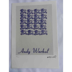 Andy Warhol Lithografie off-set editie 125 cm 35x50