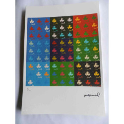 Andy Warhol Lithografie off-set editie 125 cm 35x50