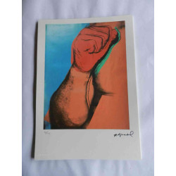 Andy Warhol Litografia off set edizioa 125 cm 35x50