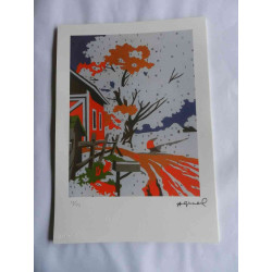 Andy Warhol Litografia off set edizioa 125 cm 35x50