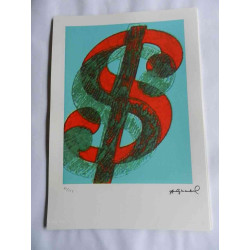 Andy Warhol Litografia off set edizioa 125 cm 35x50