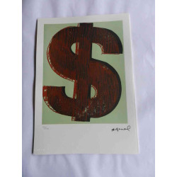 Andy Warhol Litografia off set edizioa 125 cm 35x50