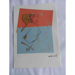 Andy Warhol Lithographie édition hors set 125 cm 35x50