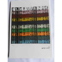 Litografie Andyho Warhola ofsetová edice 125 cm 35x50