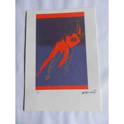 Andy Warhol Lithographie édition hors set 125 cm 35x50