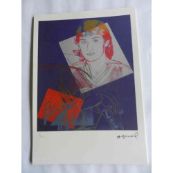 Andy Warhol Lithographie édition hors set 125 cm 35x50