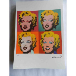 Andy Warhol Litografia off set edizioa 125 cm 35x50