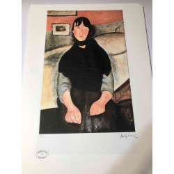 Amedeo Modigliani litho off set 50x70 cm Archief Parijs