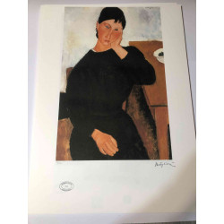 Amedeo Modigliani litho off set 50x70 cm Archief Parijs