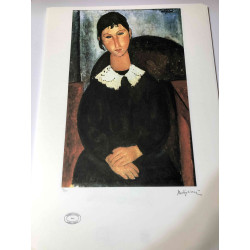 Amedeo Modigliani Lithographie Offset 50x70 cm Archives Paris
