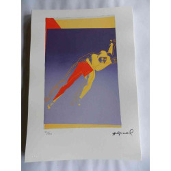 Litografie Andyho Warhola ofsetová edice 125 cm 35x50