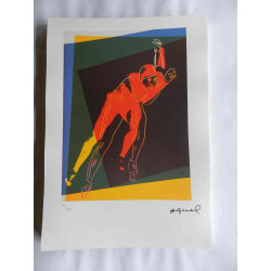 Litografie Andyho Warhola ofsetová edice 125 cm 35x50