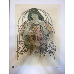 Set de litografía Alphonse Mucha 50x70 cm