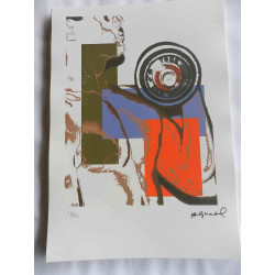 Andy Warhol Litografía edición off set 125 cm 35x50